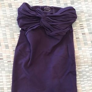 WEAR CASS strapless top stretch purple NWOT L/XL